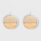 Open Ring, And Diamond Dust Disc Earrings - A New Day Gold/silver