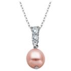 Prime Art & Jewel Sterling Silver Genuine Freshwater Cultured Pearl Pendant Necklace With 18 Chain, Girl's