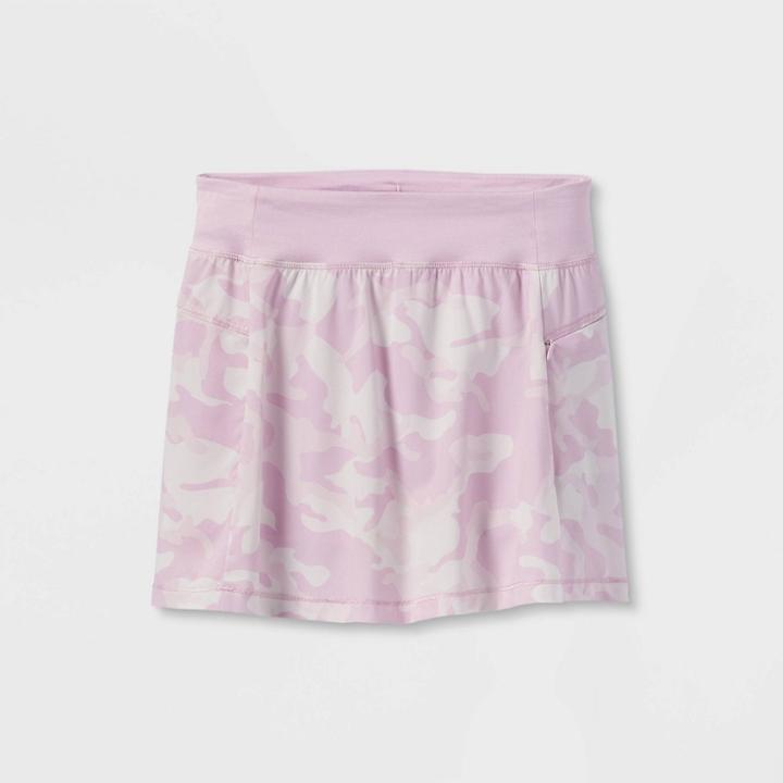 Girls' Stretch Woven Performance Skorts - All In Motion Lilac Purple