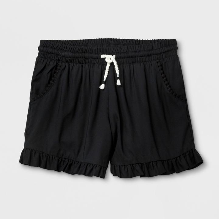 Girls' Challis Fashion Shorts - Cat & Jack Black