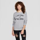 Women's I Just Want All The Dogs Graphic Sweatshirt - Zoe+liv (juniors') Gray