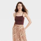 Women's Easy Seamless Cami - A New Day Dark Brown
