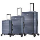 Inusa Deep Lightweight 3pc Hardside Checked Spinner Luggage