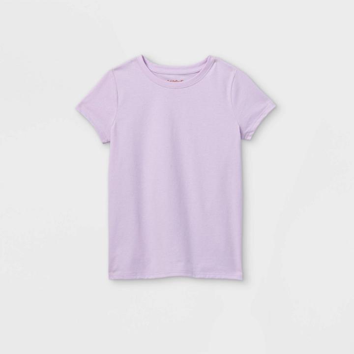 Girls' Short Sleeve T-shirt - Cat & Jack Light Purple