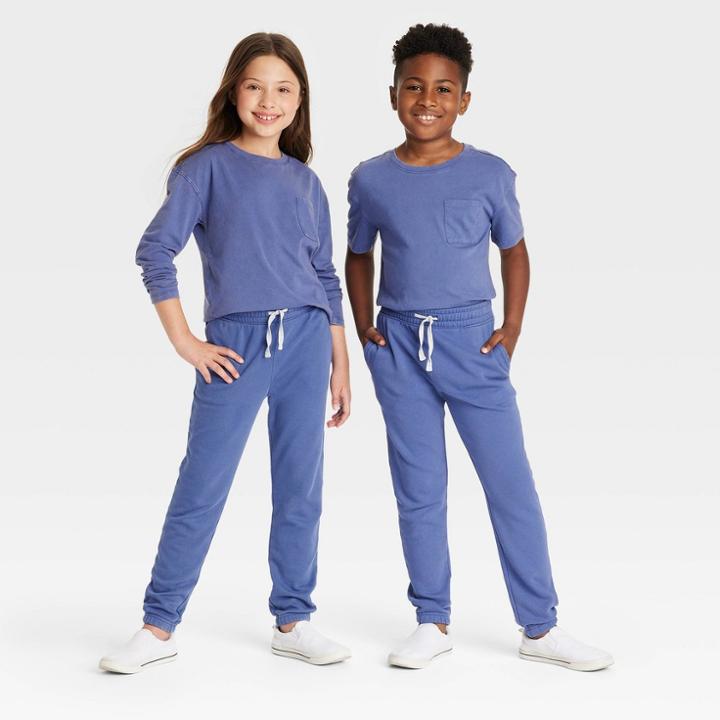 Kids' Jogger Pants - Cat & Jack Dark Blue