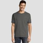 Hanes Men's Short Sleeve 1901 Garment Dyed Pocket T-shirt - Railroad Gray Heather