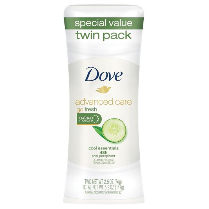 Dove Advanced Care Cool Essentials Antiperspirant Twin Pack
