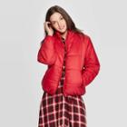 Women's Puffer Jacket - Universal Thread Fire Red M, Women's,
