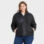 Women's Plus Size Sherpa Jacket - Universal Thread Black