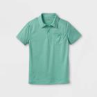 Boys' Performance Short Sleeve Polo Shirt - Cat & Jack Heather Green