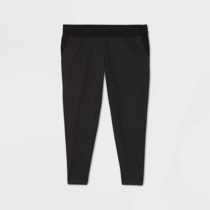 Men's Big & Tall Statement Fleece Jogger Pants - All In Motion Black Xxxl