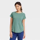 Women's Essential Crewneck Short Sleeve T-shirt - All In Motion Forest Green