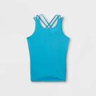 Girls' Racerback Tank Top - All In Motion Turquoise