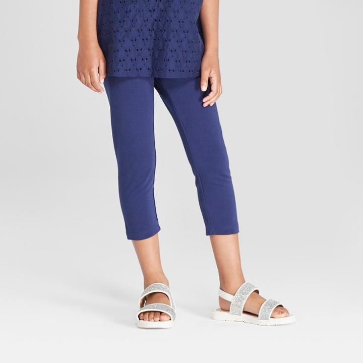 Girls' Capri Leggings - Cat & Jack Navy