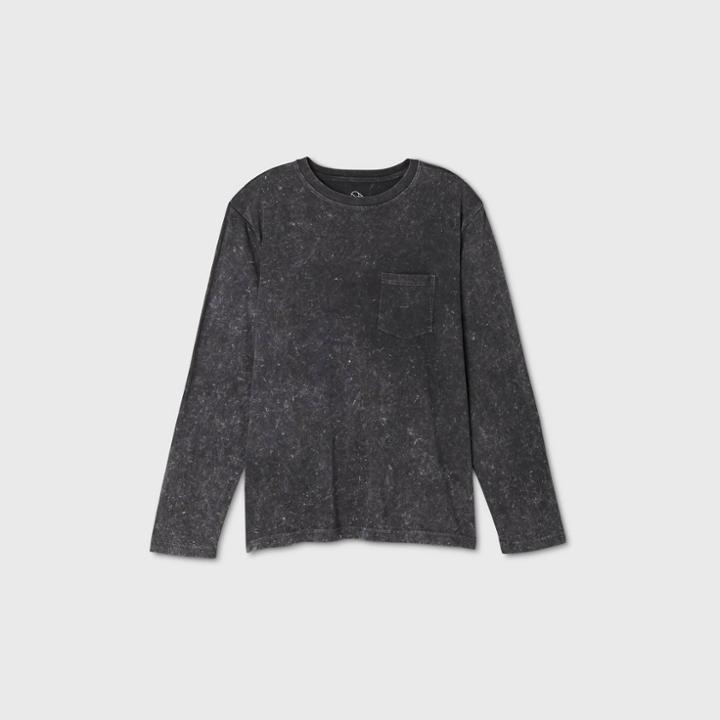 Men's Relaxed Fit Long Sleeve T-shirt - Original Use Black