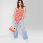 Women's Scarf Tube Top - Wild Fable Pink Floral