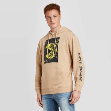 Men's Pac-man Hooded Sweatshirt - Tan