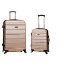 Rockland Melbourne 2pc Expandable Abs Spinner Luggage Set - Champagne, Beige
