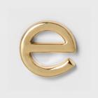 Target Women's Fashion Stick On Pin Letter E - Gold, Bright Gold Initial