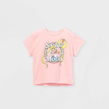 Girls' Sailor Moon Short Sleeve T-shirt - Pink