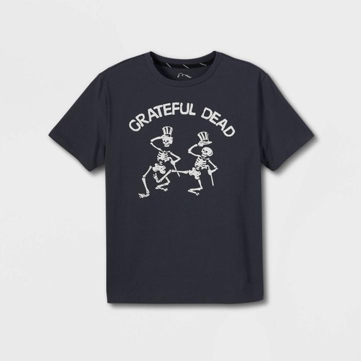 Boys' 'grateful Dead' Graphic Short Sleeve T-shirt - Art Class Charcoal Gray