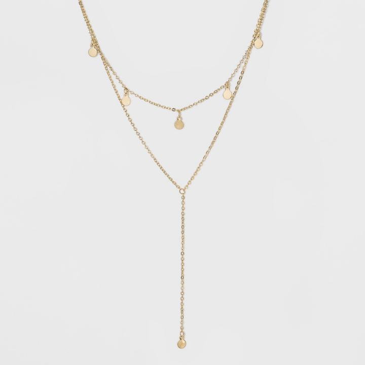 Sugarfix By Baublebar Layered Y-necklace With Charms - Gold, Girl's