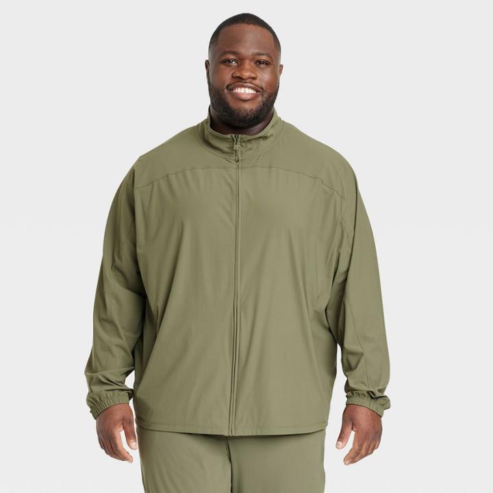 Men's Big Lightweight Tricot Jacket - All In Motion Wood Gray