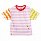 Toddler Adaptive Mix Striped Short Sleeve T-shirt - Lego Collection X Target Pink