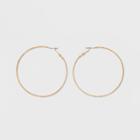 Target Textured Hoop Earrings - A New Day Gold