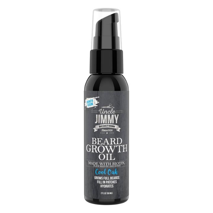 Uncle Jimmy Beard Growth Oil - 2 Fl Oz, Adult Unisex