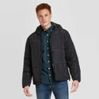 Men's Hooded Puffer Jacket - Goodfellow & Co Black