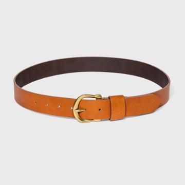 Women's Solid Horseshoe Belt - Universal Thread Cognac