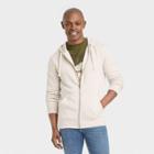 Men's Fleece Zip-up Hoodie - Goodfellow & Co Beige