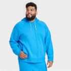 Men's Big Cotton Fleece Full Zip Sweatshirt - All In Motion Blue