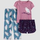 Carter's Just One You Toddler Girls' 3pc Owls And Stars Pajama Set - 12m, One Color