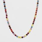 Sugarfix By Baublebar Colorful Crystal Necklace - Rainbow, Girl's