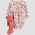 Baby Girls' Floral Bubble Jumpsuit - Just One You Made By Carter's Pink/white Newborn