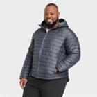 Men's Big Lightweight Puffer Jacket - All In Motion Gray
