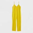 Women's Sleeveless Scoop Neck Jumpsuit - Universal Thread Yellow