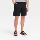 Men's 9.5 Relaxed Fit Utility Cargo Shorts - Goodfellow & Co Black