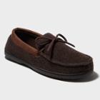 Men's Dluxe By Dearfoams Jacoby Moccasin Slippers - Brown L(11-12), Size: