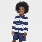 Toddler Boys' Striped Cover Up Top - Cat & Jack Blue