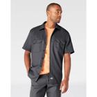 Petitedickies Men's Tall Short Sleeve Work Shirt - Charcoal