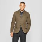 Men's Washed Twill Blazer - Goodfellow & Co Olive (green)