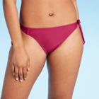 Women's Side-tie Hipster Bikini Bottom - Shade & Shore Berry