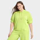 Women's Plus Size Hooded Sweatshirt - Who What Wear Green