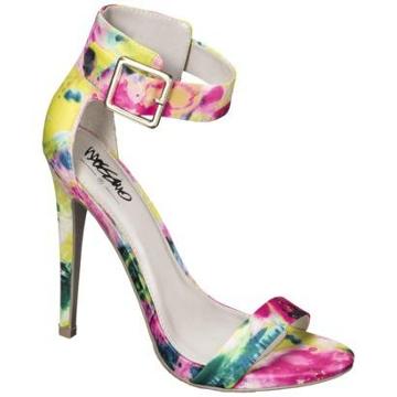 Women's Mossimo Shari Ankle Strap Heels - Floral