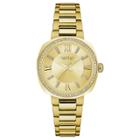 Women's Caravelle New York Gold-tone Stainless Steel Watch 44l225 - Light Gold, Bright Gold