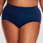 Dreamsuit By Miracle Brands Women's Bikini Swim Bottoms - Dreamsuit By Miracle Navy