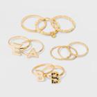 Babe With Pave Stone Ring Set 10ct - Wild Fable Gold